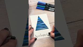 Schöne Weihnachtszeit shorts christmas diy handlettering drawing painting art weihnachten [upl. by Aineval]