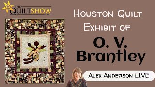 Alex Anderson LIVE  Meet Quilter O V Brantley  Houston Quilt Exhibit 2023 [upl. by Allebara]