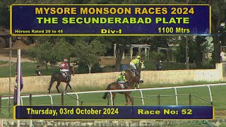 Race No 3 The Secunderabad Plate DIV  1 [upl. by Enecnarf742]