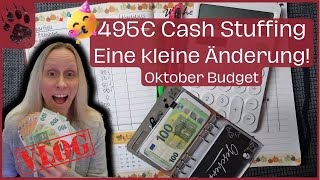 SPAREN Cashstuffing Oktoberbudget 🤑 und weg umschlagmethode budgetplanung vlog cashstuffing [upl. by Adrian]