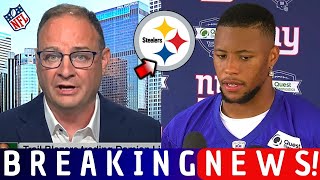 CLOSED SAQUON BARKLEY AT STEELERS FREE AGENT IS SELECTED SHAKE THE WEB STEELERS NEWS [upl. by Atneciv290]