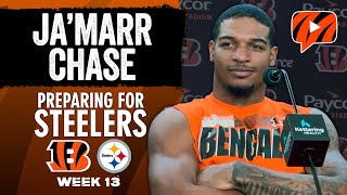 JaMarr Chase on BengalsSteelers Matchup Approach After 47 Start [upl. by Brocklin]