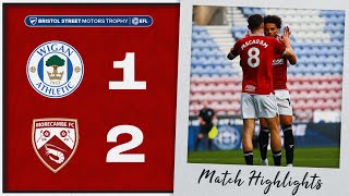 Highlights  Wigan Athletic 1 Morecambe 2 [upl. by Joellyn36]