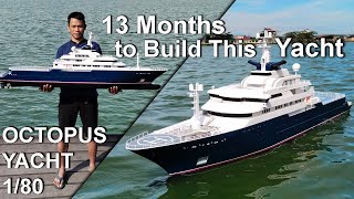 Building RC Octopus Yacht 15 Meters Scratch build From Fiberglass [upl. by Alejandrina]