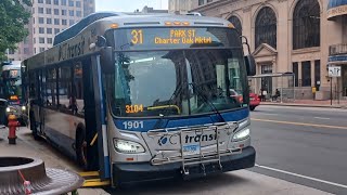 Ride on CTtransit 1901 on route 43 Detours [upl. by Quentin]