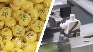 How are LEGO Minifigures Made  LEGO Factory Behind The Scenes [upl. by Yehus]