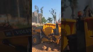 Rc video amazing damper track and excavator battery electric control [upl. by Nagad]