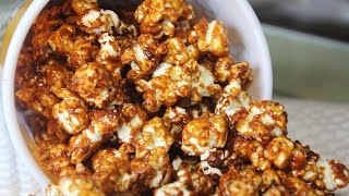 Caramel Popcorn  Flavoured Popcorn  Easy Homemade Popcorn Recipe  Kanaks Kitchen [upl. by Zeus]