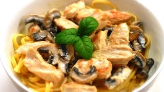 Курица с грибами в сливочном соусе рецепт ароматного сытного и вкусного блюда [upl. by Taggart603]