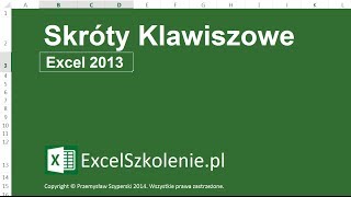 Skróty Klawiszowe  Kurs Excel Podstawy [upl. by Tterb39]