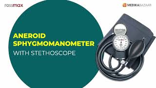 Rossmax Aneroid Sphygmomanometer  With Stethoscope GB102 [upl. by Sothena]