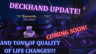 Deckhand Update Coming Soon  Quality of Life  Arcane Odyssey [upl. by Ocinom]