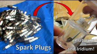 Iridium and Platinum from Spark Plugs  Household Materials [upl. by Paulo299]