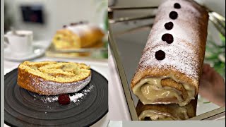 🍌Torte rollat me banane 🍌dhe krem qe nuk ju mer shum koh 🤌 [upl. by Ocirled]