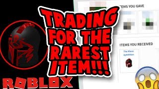 Trading for the RAREST ROBLOX ITEM Ft Lonnie  Linkmon99 ROBLOX [upl. by Anaehr539]