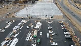 COSTCO BUILDING CONSTRUCTION 11142024 DRONE [upl. by Aihsenor]