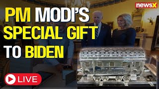 LIVE PM Modi US Visit  PM Modis Antique Farewell Gift To Joe Biden  NewsX [upl. by Javler959]