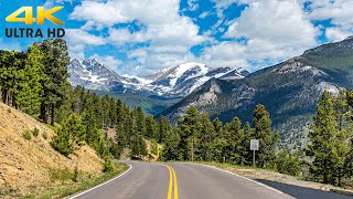 Rocky Mountain National Park 4K  Estes Park to Grand Lake  Trail Ridge Road Complete Scenic Drive [upl. by Cibis]