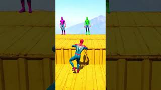 SpiderMan’s Funniest Water Stunts  GTA 5 Epic Ragdolls Shorts [upl. by Wilder]