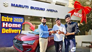 गाँव में आई NEW ख़ुशी ❤️ Full Cash 💸 Taking Home Delivery of Maruti DZIRE 2025 [upl. by Singh459]