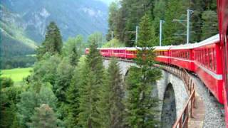 Rhätische Bahn  St Moritz via Landwasser Viadukt nach Chur [upl. by Konstanze676]