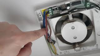 How to replace a bathroom extractor fan timed Electrician at work [upl. by Eiliah]