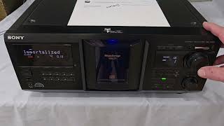 Cary Preshipping Video 10048054 Sony CD Player CDPCX400 [upl. by Llebana]