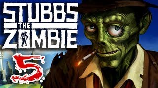 Stubbs the Zombie Part 5 in Rebel Without a Pulse Xbox 360 Gameplay [upl. by Annuaerb]