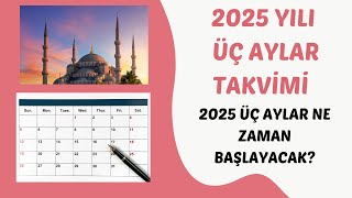 2025 Yılı Üç Aylar Takvimi [upl. by Trev]