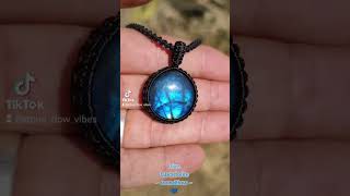 labradorite labradoritejewelry macrame stoneflowvibes [upl. by Airahs]