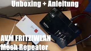 AVM FRITZWLAN Mesh Repeater 2400 DualWLAN AC  N bis zu 1733 MBits 5GHz Unboxing und Anleitung [upl. by Nicola]