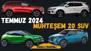 Temmuz Ayı Engelli Raporuyla Alınabilen 20 MUHTEŞEM SUV [upl. by Kalk928]