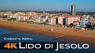 LIDO DI JESOLO 🇮🇹 4K Drone Aerial 2024 Venice Italy [upl. by Yenffad492]