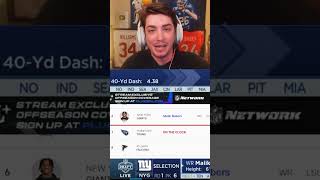 Giants Fan Reacts to Malik Nabers 2024 NFL Draft Pick [upl. by Warden]