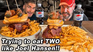 Eating TWO Smoak BBQ “Bucket” Burger Challenges in Rochester Minnesota [upl. by Hourihan]