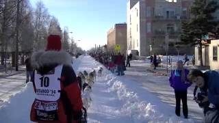 Aliy Zirkle Iditarod Ceremonial Start [upl. by Leopold564]