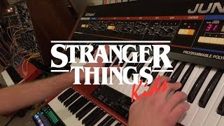 Stranger Things Kids  Juno 60 amp Modular Synthesizer [upl. by Nylarat379]