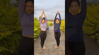 Partner yoga for beginners yoga yogaposes ytshorts trending shorts yogagirl partneryoga [upl. by Tremain]