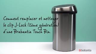 Comment remplacer le clip de la Touch Bin Brabantia  Brabantia [upl. by Odnumyer]