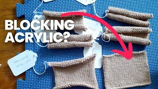 The BEST way to Block Acrylic Yarn [upl. by Jaffe]