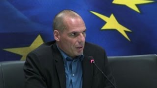 Grecia Varoufakis lavoreremo con Ue ma non con la Troika [upl. by Annyrb]