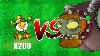 200 Plants vs Dr Dave Who Can Defeat Him in One Go PVZ Hybrid Challenge [upl. by Agarhs]