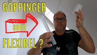 Übergang Dachschräge an Betondecke  Göppinger Eckwinkel oder flexibles Bewegungsfugenprofil   DIY [upl. by Hittel301]