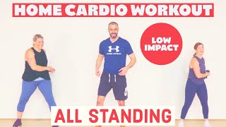 Low impact fat burning cardio workout from home [upl. by Ihskaneem]