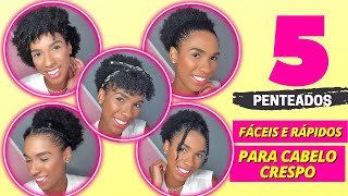 PENTEADOS PARA FAZER EM CABELO CRESPO CURTO [upl. by Anul]