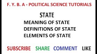 The State  Meaning Definition amp Elements [upl. by Rednal]