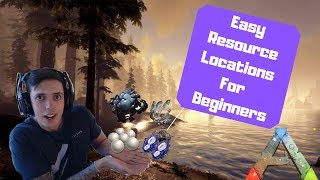 Ark Ragnarok Easy Resource Locations For Beginners 2019 [upl. by Bernardina519]