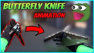 RECON BALISONG Inspect Animation  VALORANT Butterfly Knife Gameplay [upl. by Bick]