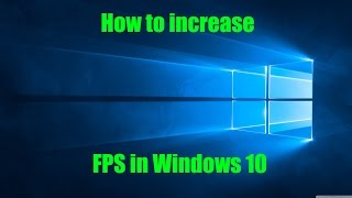 How to increase FPS in Windows 10 Links in description [upl. by Atnim264]