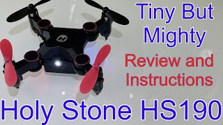 Holy Stone HS190 Mini Drone Review and Instructions of This Tiny But Might Beginner Drone [upl. by Marmaduke]